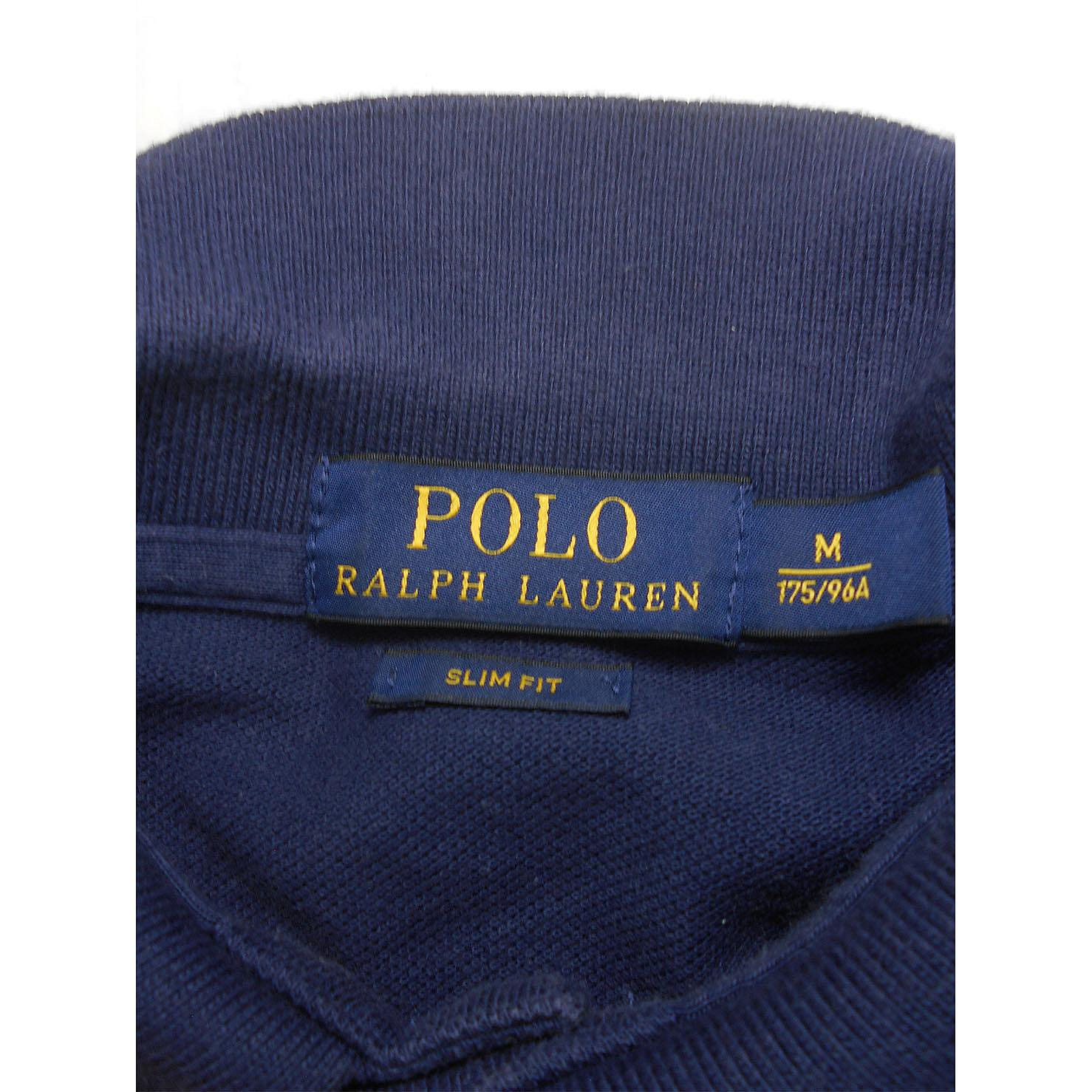 男 ~【POLO RALPH LAUREN】海軍藍POLO衫 M號(5C188)~99元起標~