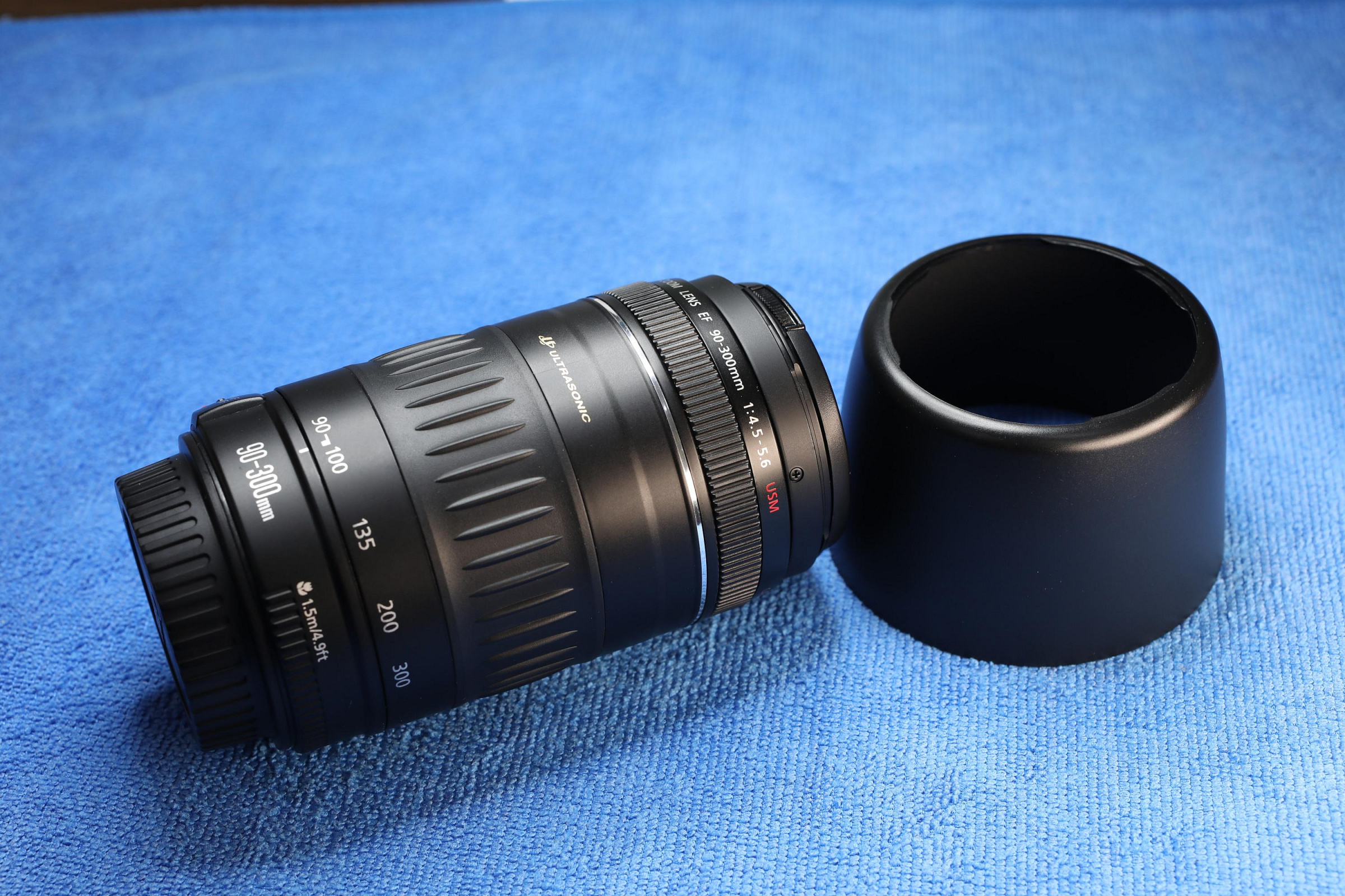 Canon EF】 90-300mm f4.5-5.6 USM 全片幅望遠變焦鏡頭，外觀9成新功能