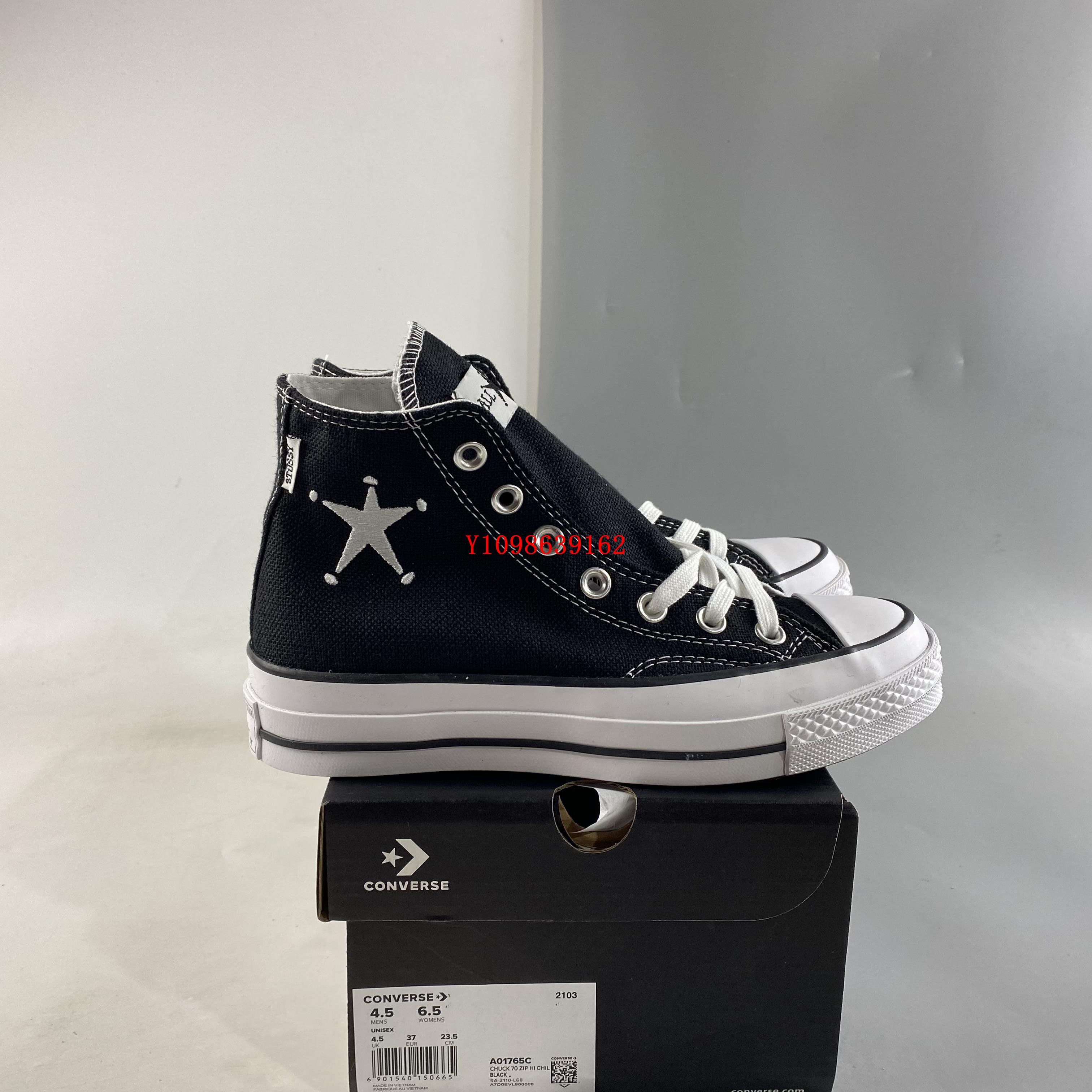 Stussy x Converse Chuck 70 Hi 2022全新聯名款高幫板鞋男女鞋A01765C