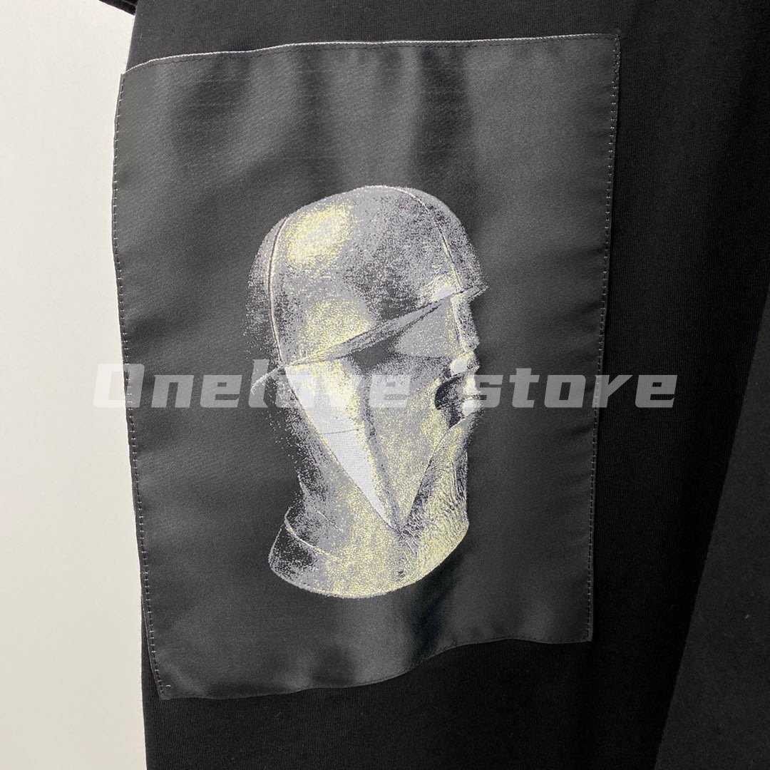 Rick Owens Drkshdw Jumbo Futurist Head Patch Longline Tee | Yahoo