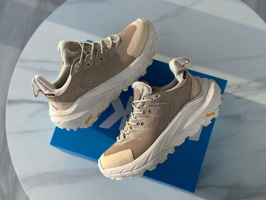 【實拍】HOKA ONE ONE KAHA 2 LOW GTX 淺棕 防水 健行鞋 登山鞋 男鞋 黃金大底