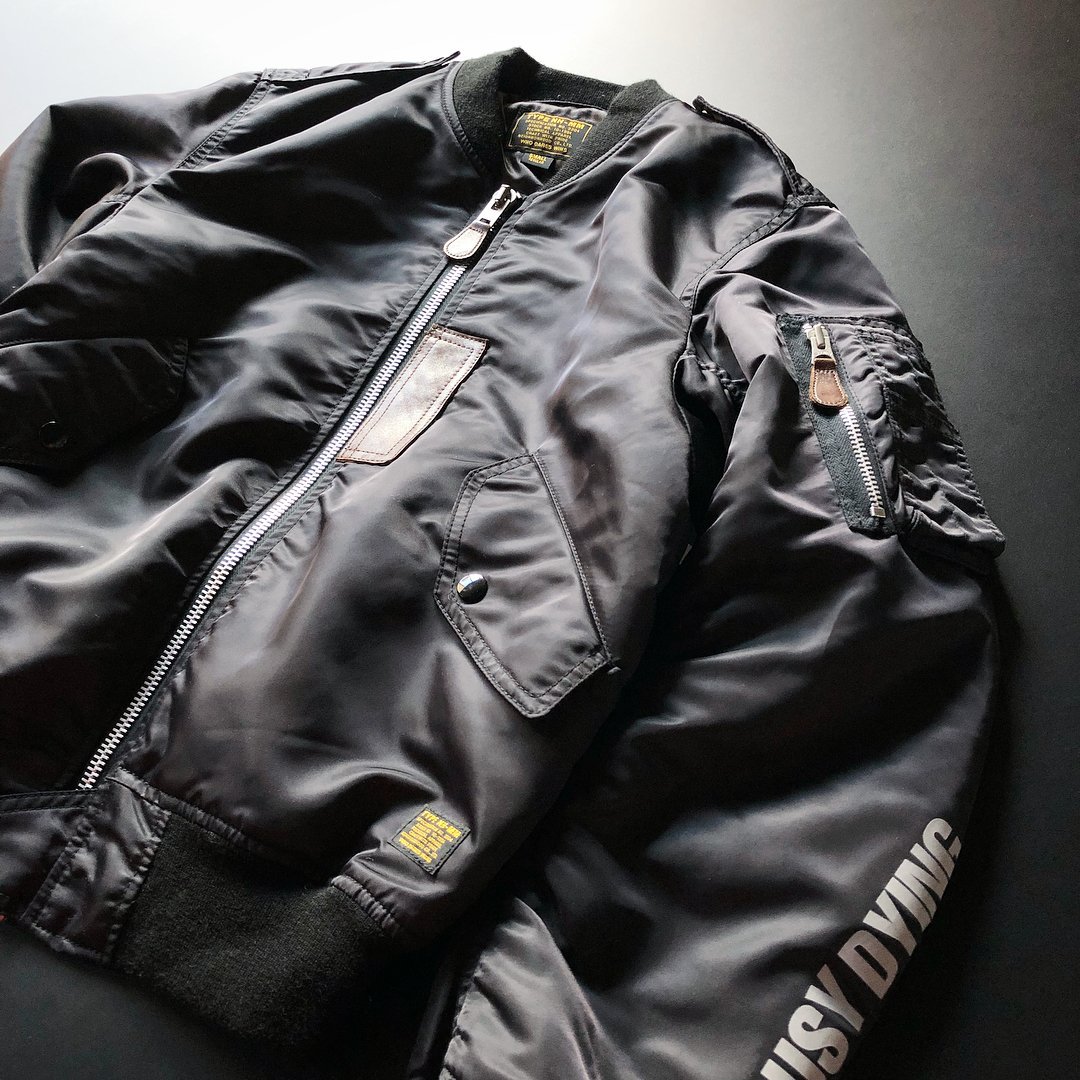 Neighborhood L-2D Jacket 飛行外套MA1 教練夾克深藍寶藍色棒球外套Mil