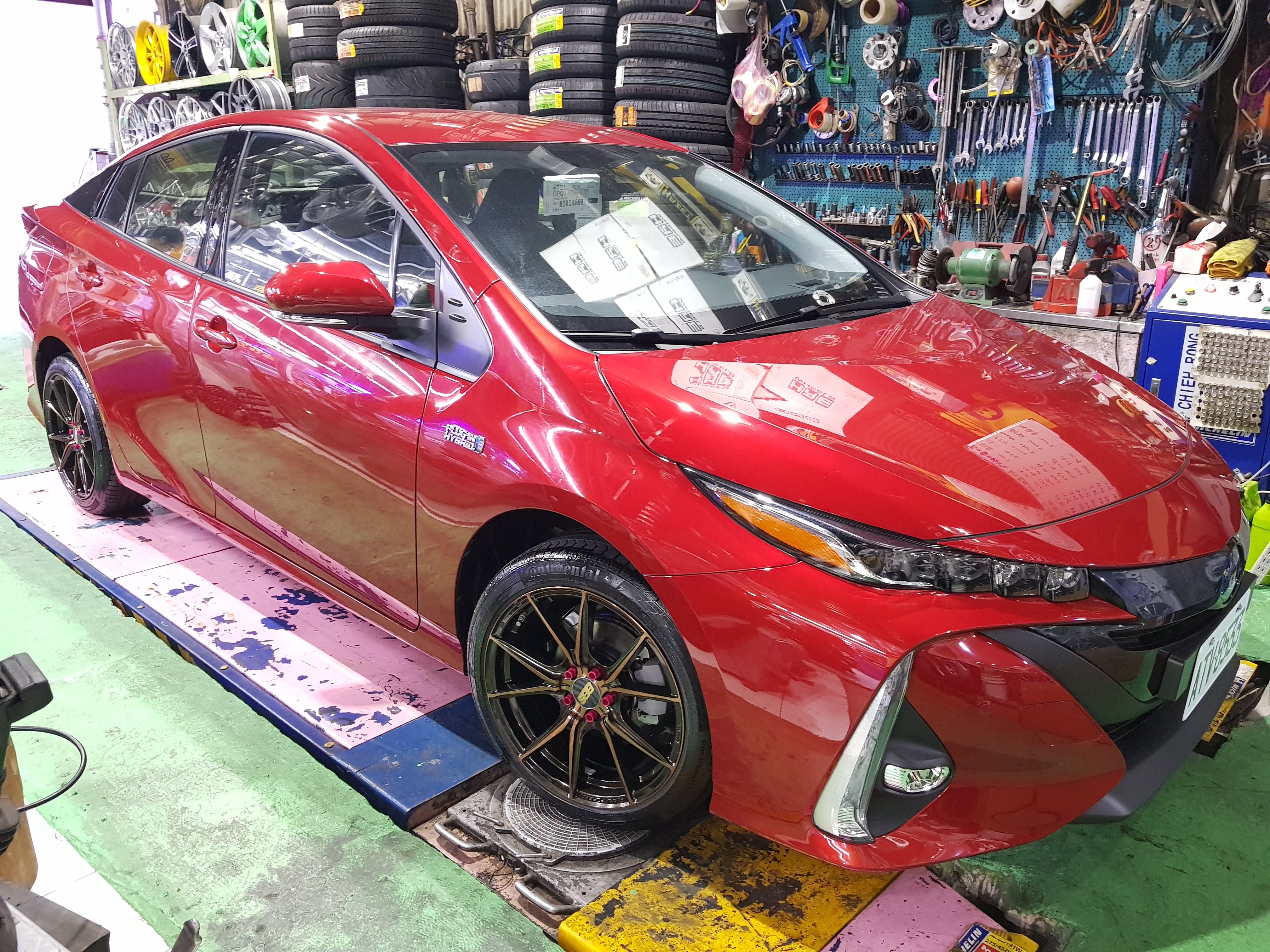 TOYOTA 17吋輕量化鋁圈 ALTIS 炫壓鍛造 TOYOTA Prius PHV 電動車 5X100 8J