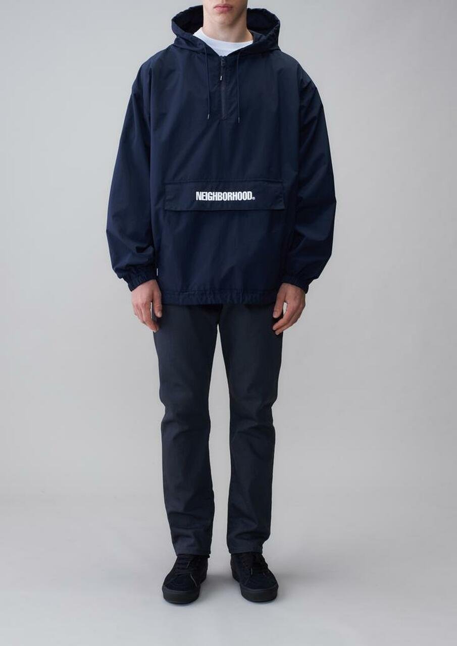 希望商店】NEIGHBORHOOD ANORAK / E-JK 22AW 尼龍半拉鍊衝鋒衣夾克