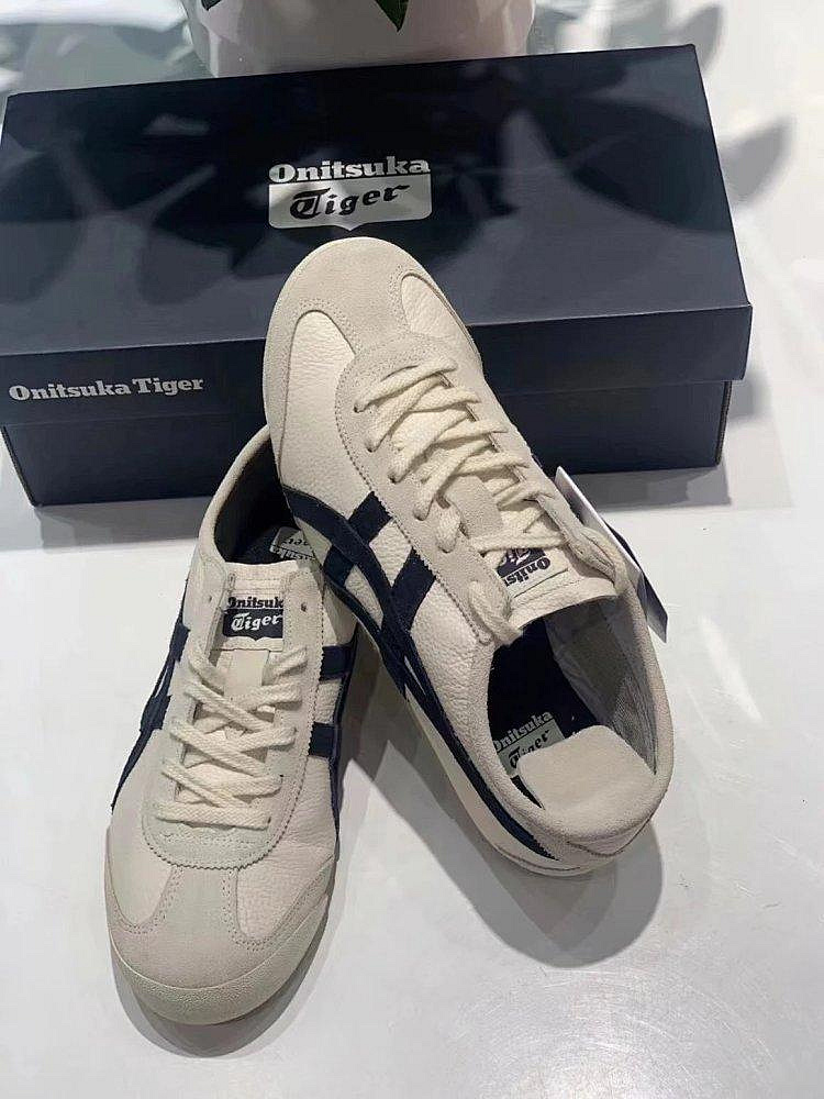 Onitsuka Tiger鬼塚虎男女運動休閑鞋荔枝紋復古板鞋1183B391-200