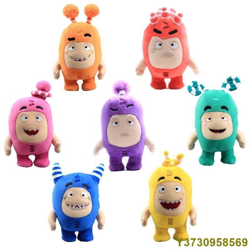 現貨 【】新款24cm Oddbods奇寶萌兵 毛絨玩具 公仔 卡通動漫 玩偶 禮品 抓機娃娃 可愛玩具 兒童玩具-簡約