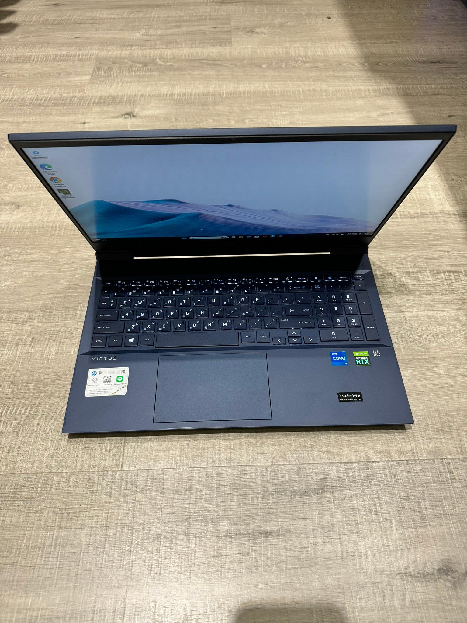 HP 電競筆電 Victus 16 I5-11400H 16G 512G RTX3060 二手筆電 遊戲筆電 ROG