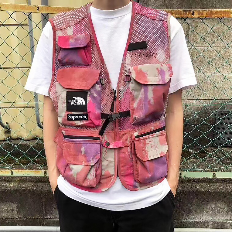 美國戶外品牌The North Face X Supreme北臉Cargo Vest多口袋背心