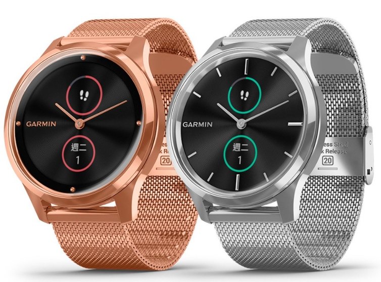 Garmin vivomove luxe 指針智慧腕錶(米蘭式錶帶) 台灣正版公司貨 享原廠保固