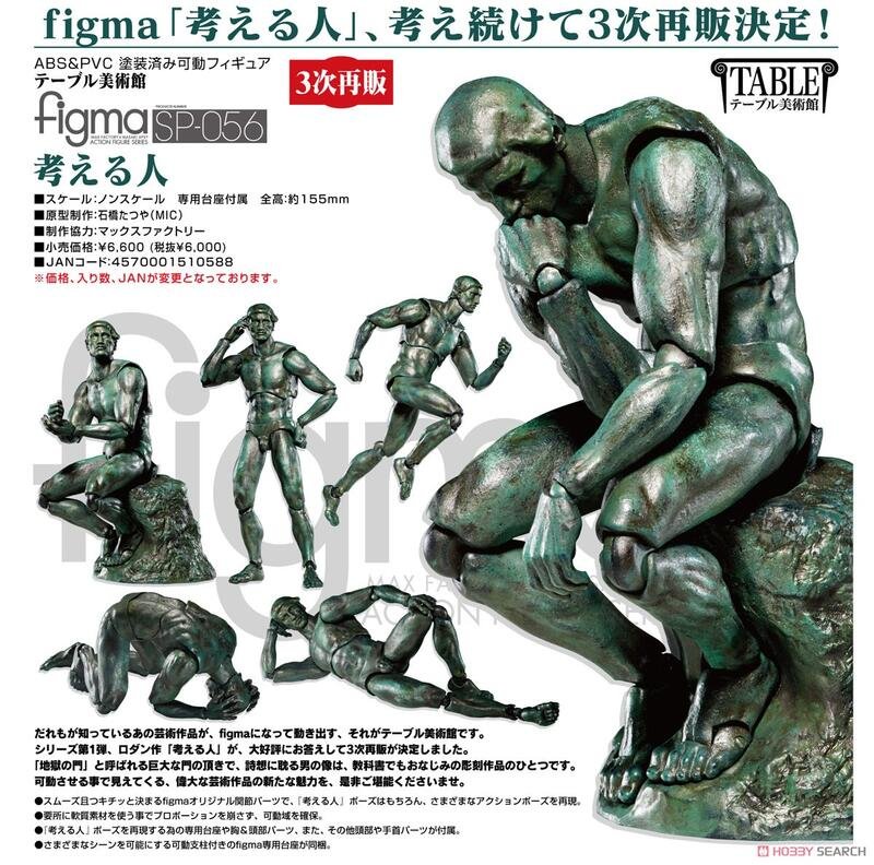 參號倉庫) # 現貨MF figma SP-056 桌上博物館沉思者再販| Yahoo奇摩拍賣