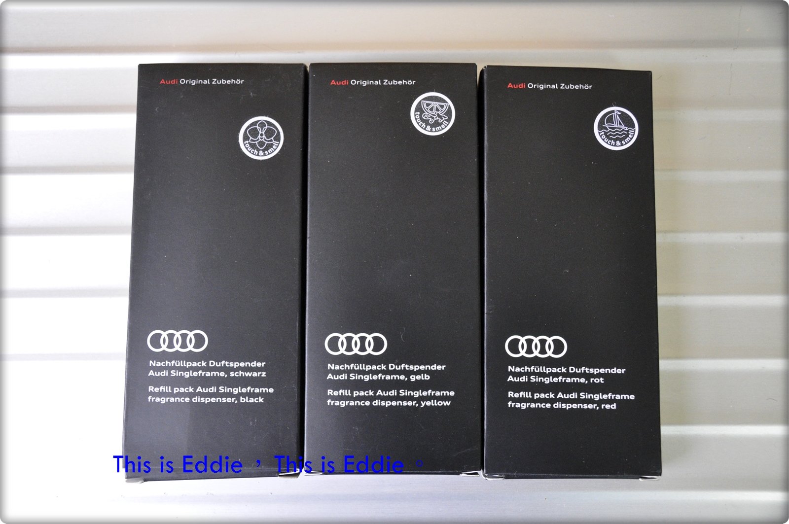 Original Audi Duftspender Nachfüllpack schwarz 81A087009