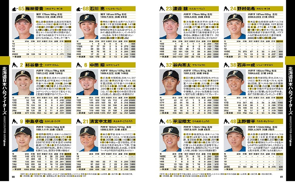 代訂]日本職棒選手名鑑手冊選手五年薪資成績介紹2021年版9784299013859