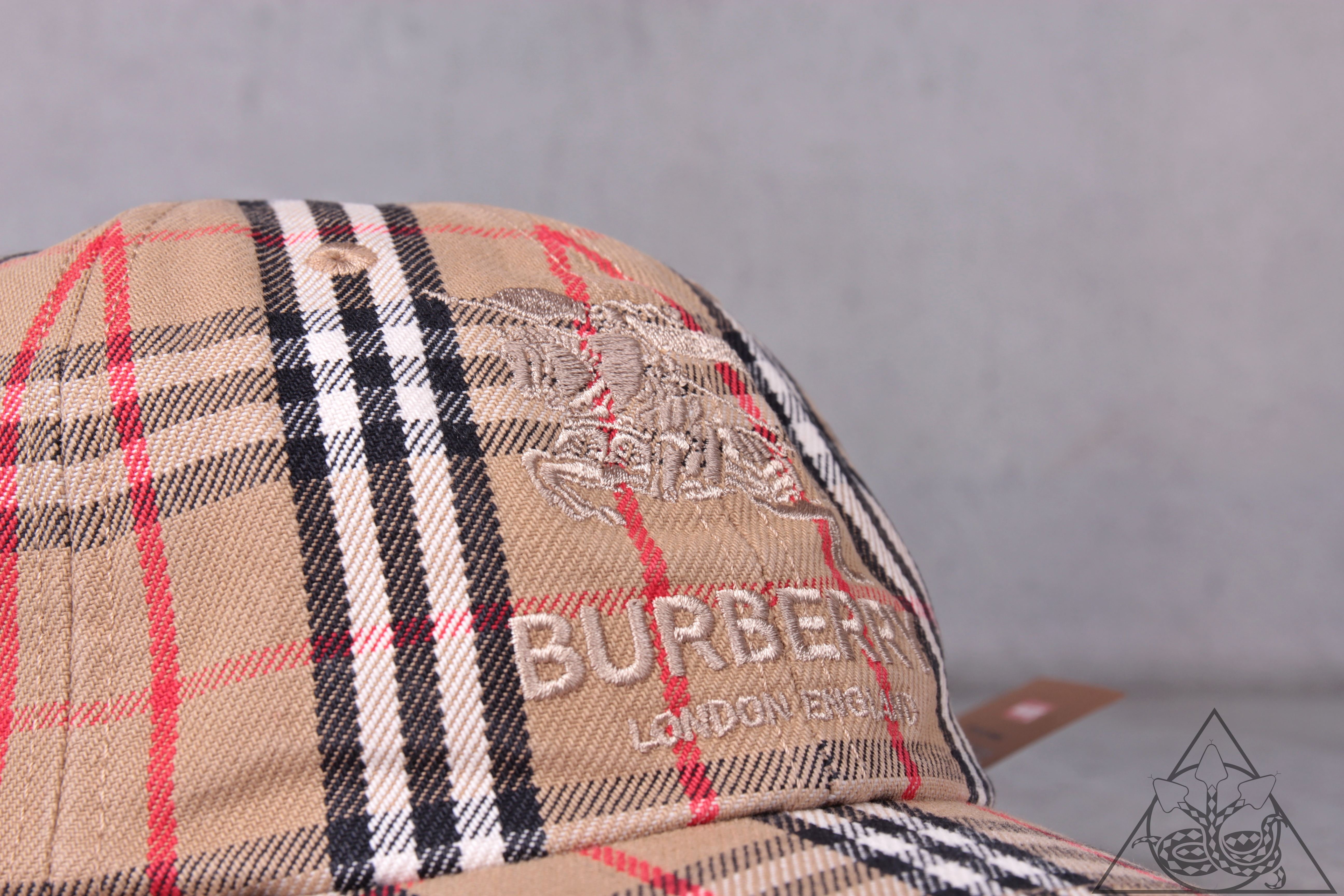 HYDRA】Supreme Burberry Denim 6-Panel 格紋單寧帽子老帽【SUP522