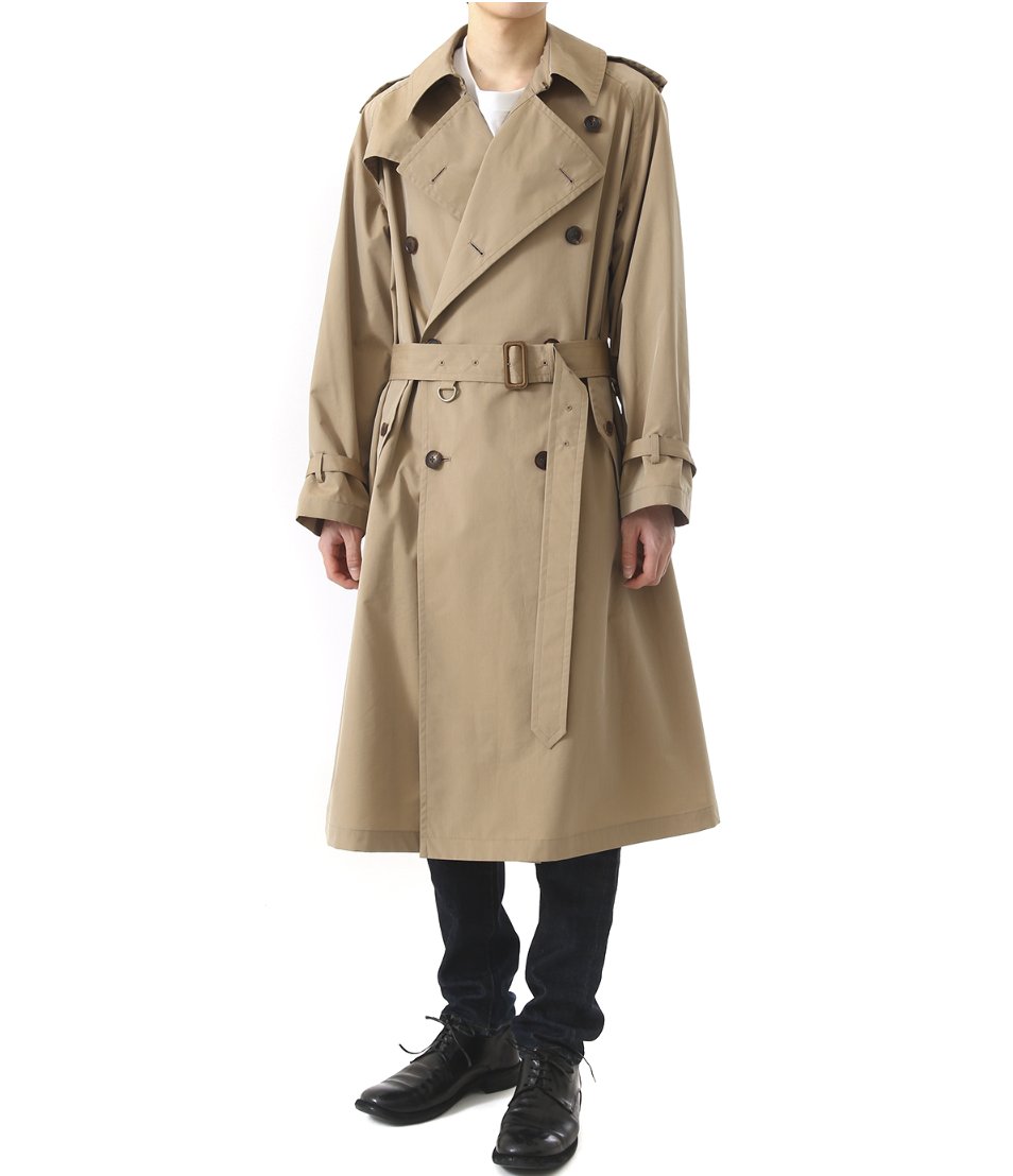 少穿近全新20SS AURALEE FINX POLYESTER BIG TRENCH COAT（BEIGE