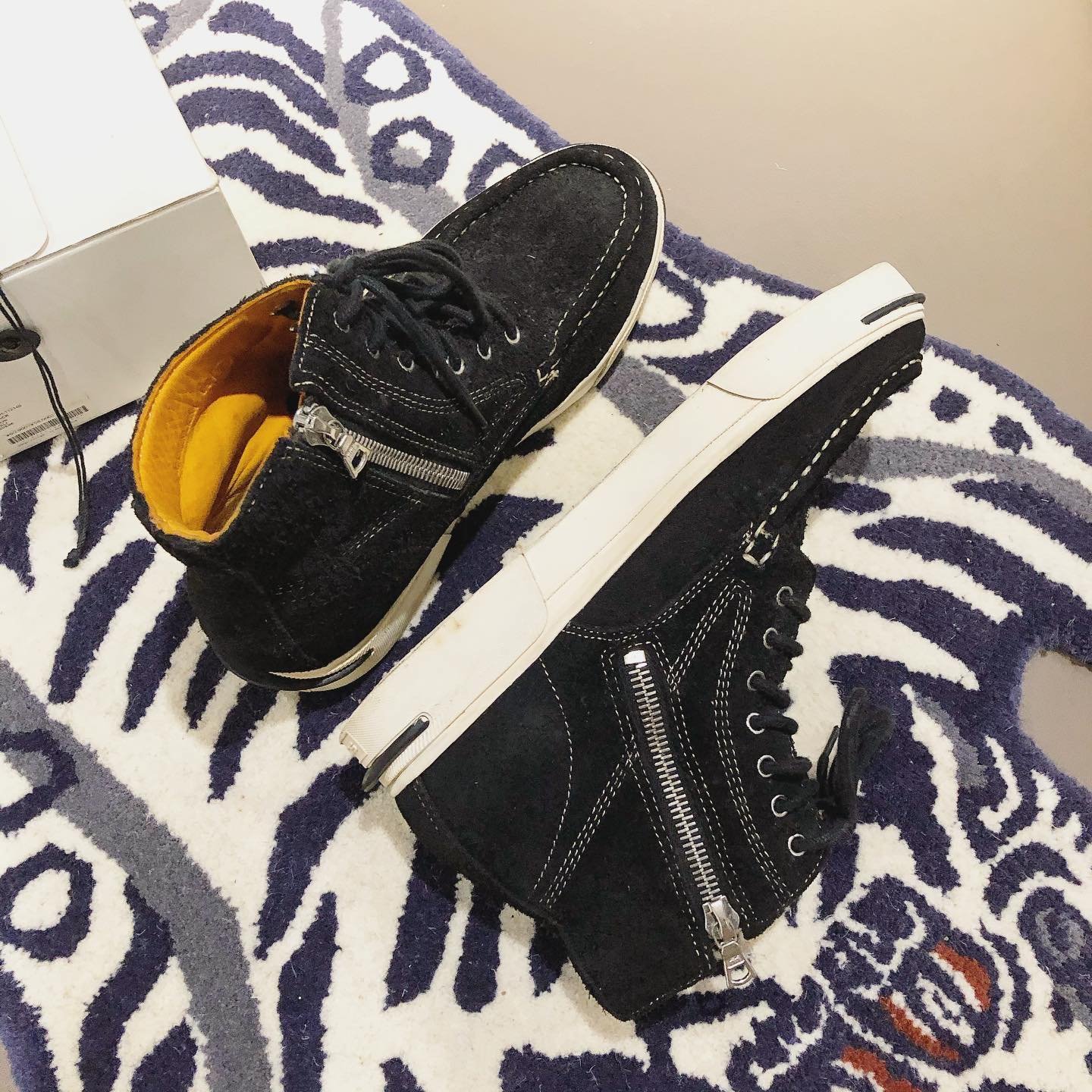 希望商店】VISVIM x SOPHNET 7 HOLE MOC TOE 經典聯名麂皮高筒拉鍊鞋