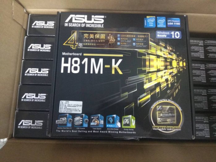 淡水無國界@1150腳位主機板DDR3 ASUS 華碩H81M-K 1150腳位SATA H81