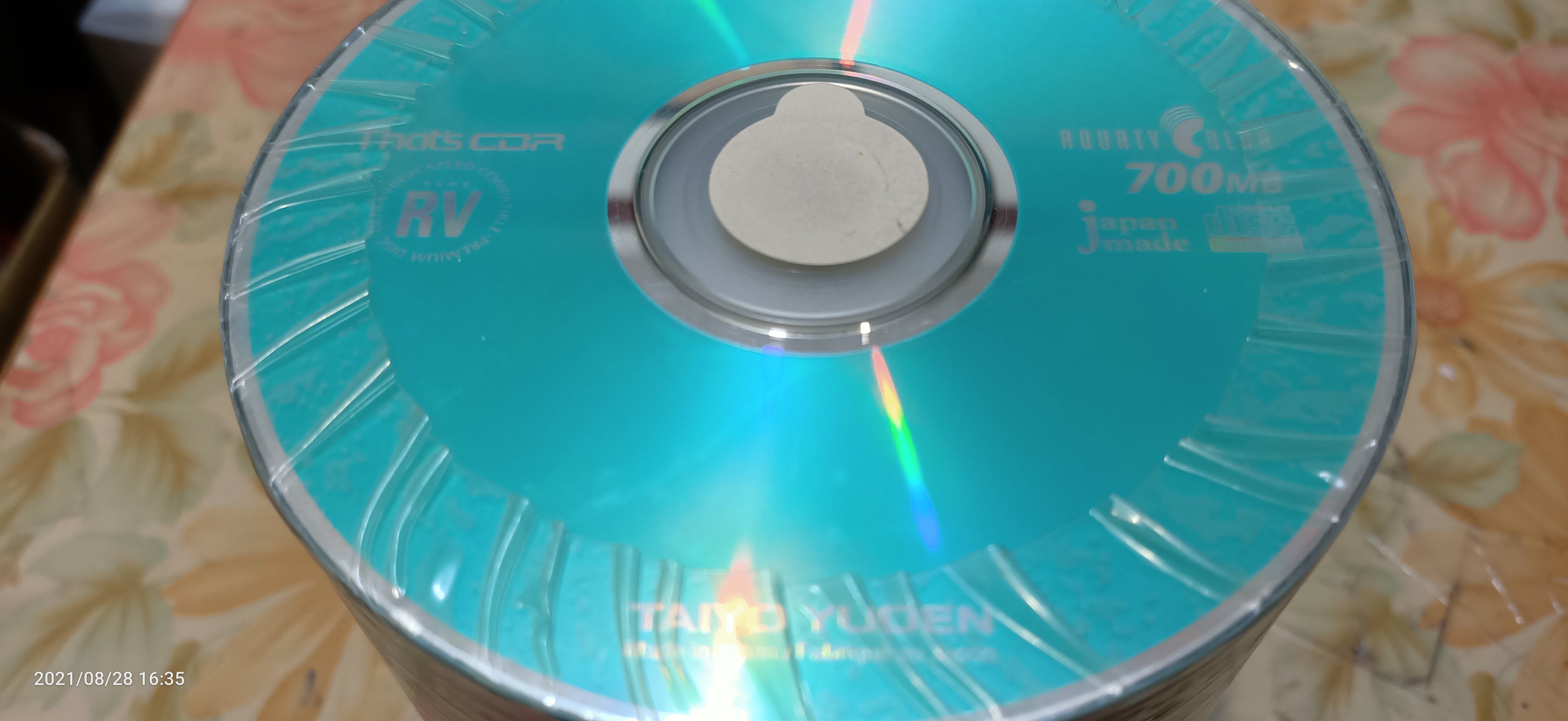 Thats CD-R RV水藍片綠色音樂用太陽誘電日本製一卷100片全新品| Yahoo 