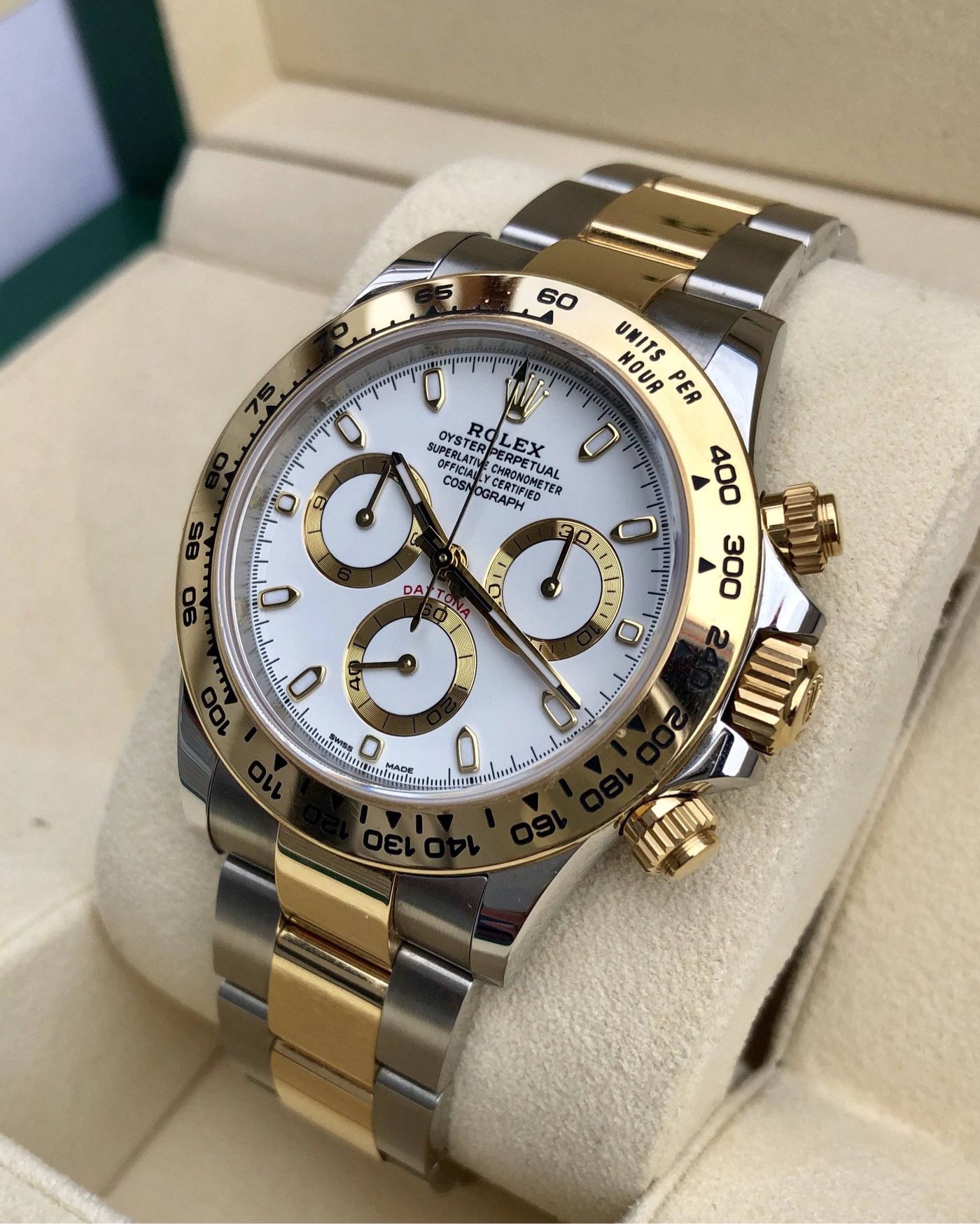 Rolex 勞力士 Rolex Daytona 116503 半金白 機械腕錶