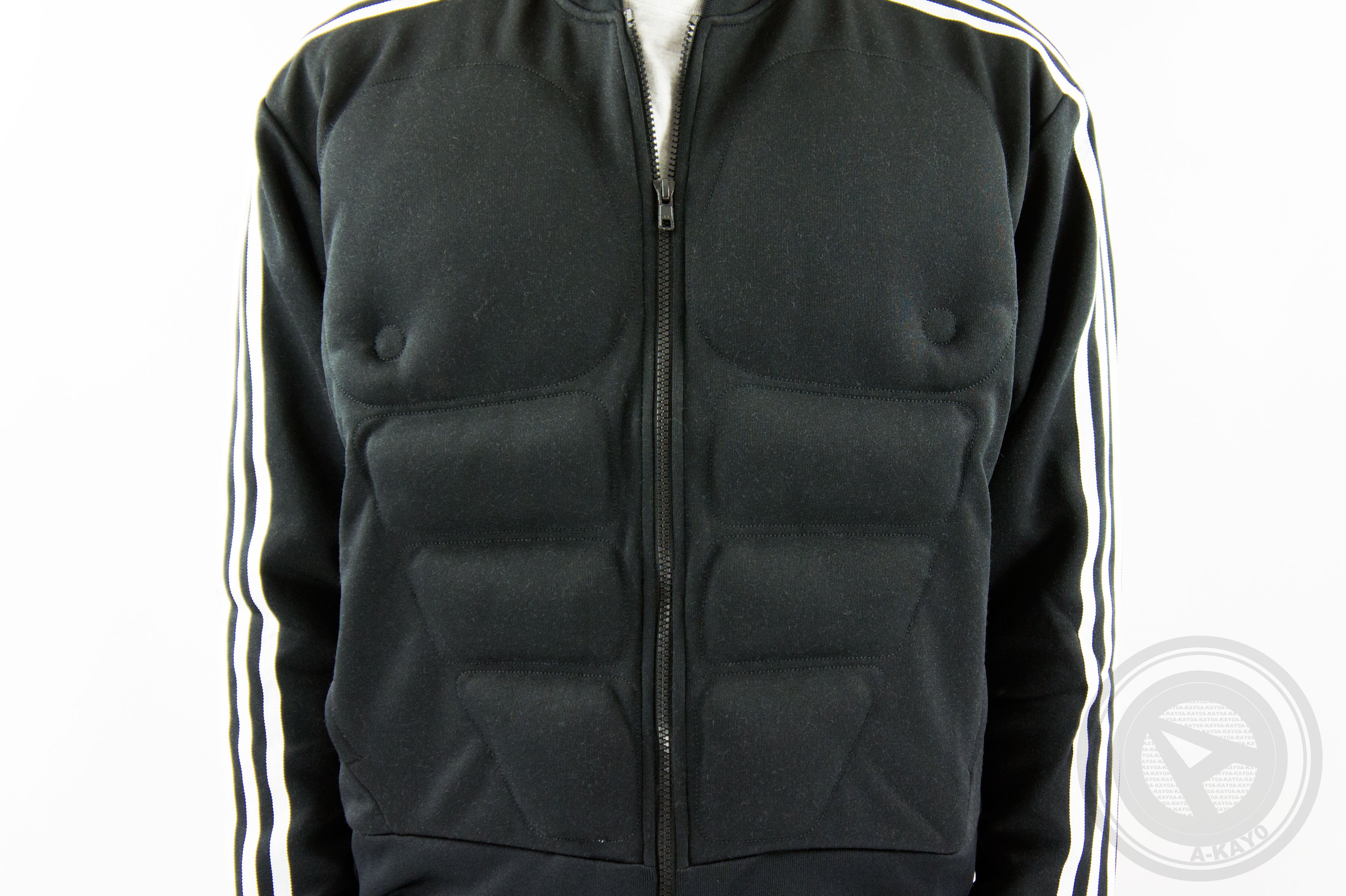 A-KAY0】ADIDAS X JEREMY SCOTT GORILLA TRACK TOP BLACK WHITE 黑白