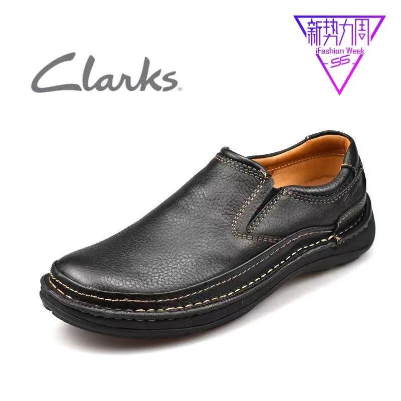 ❤小鹿臻選❤Clarks正品Clarks男鞋2021春款英倫低幫舒適氣墊王休閑皮鞋Nature Three