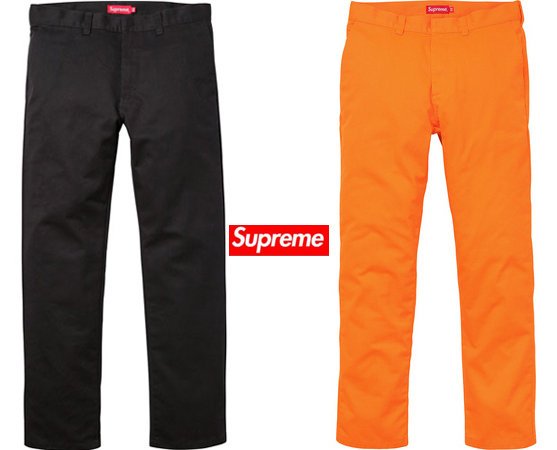 超搶手】全新正品秋冬最新款現貨Supreme Work Pant 工作褲黑灰橘W30 32