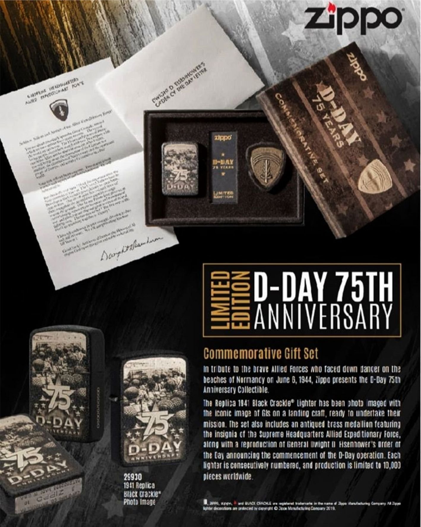 ONE*$1~美系*ZIPPO*D-DAY *諾曼第登陸*完整版*50/60/65/70/75TH -1944