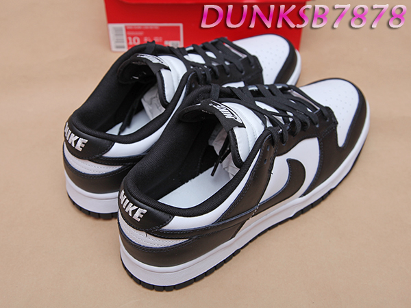 2022 NIKE DUNK LOW RETRO WHITE BLACK 黑白白黑熊貓低筒DD1391-100