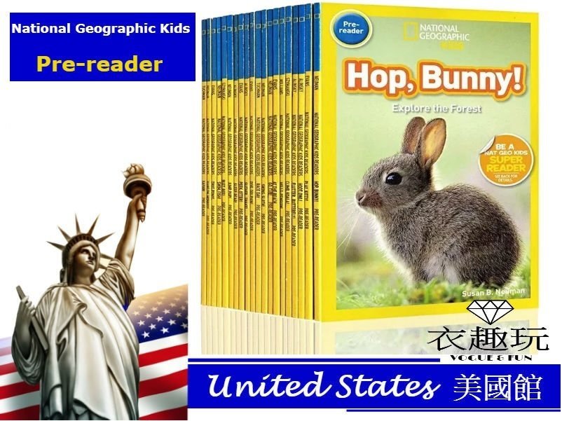 預購附其中20冊mp3】National Geographic Kids Pre-reader 美國國家