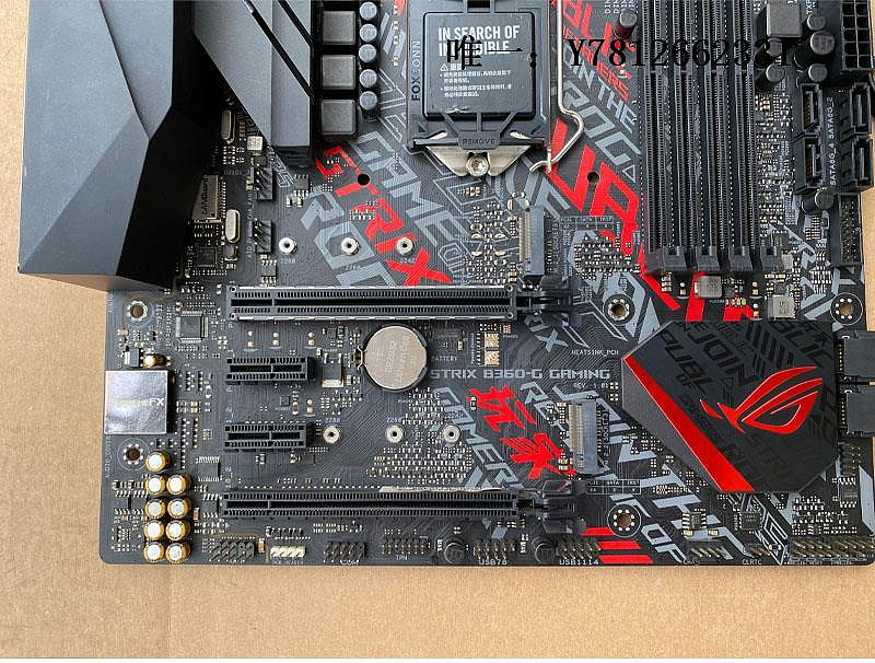 電腦零件Asus/華碩 ROG STRIX B360-G GAMING 主板H310臺式機DDR4支持9400筆電配件