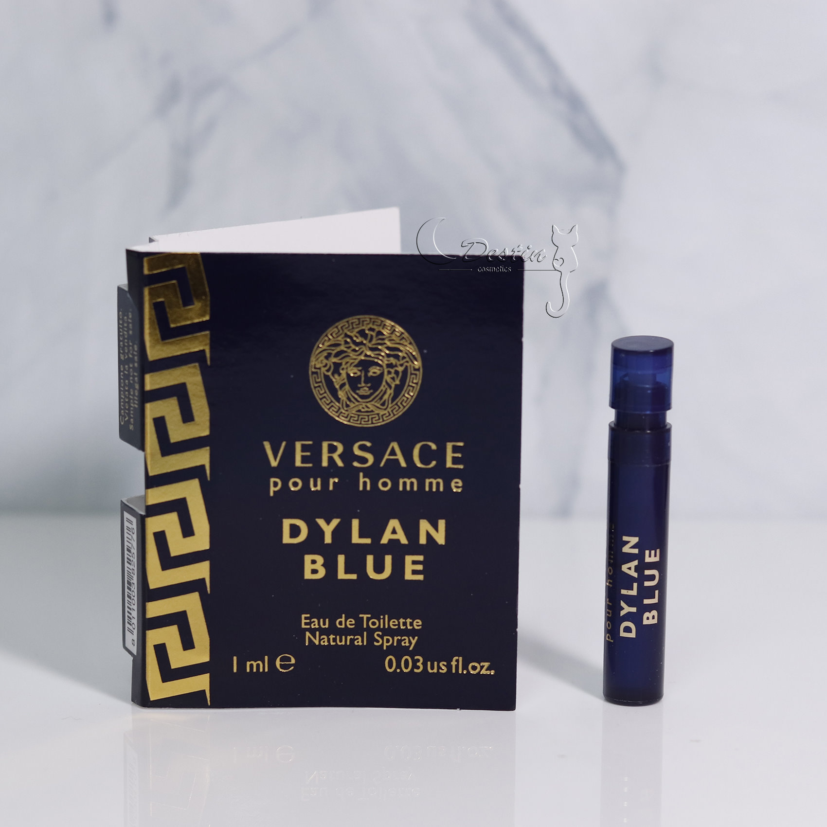 Versace 凡賽斯狄倫正藍Dylan Blue 男性淡香水1mL 可噴式試管香水全新