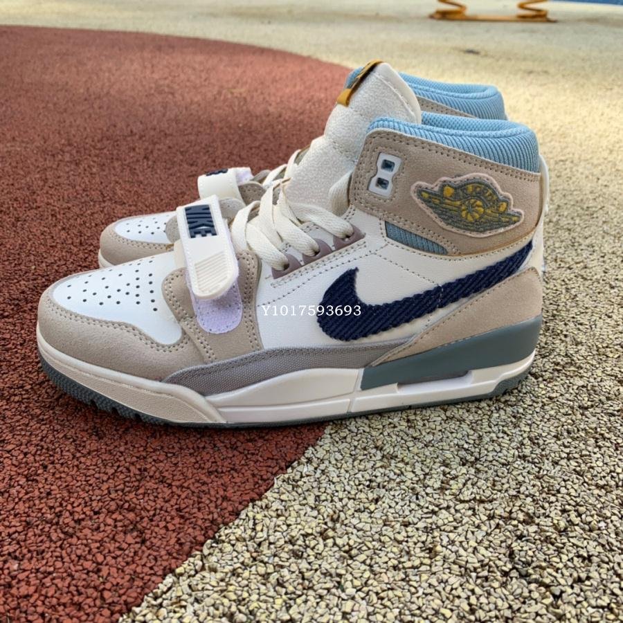 Air Jordan Legacy 312 (GS) 米白藍 文化氣墊高幫籃球鞋 DQ5347-141男鞋