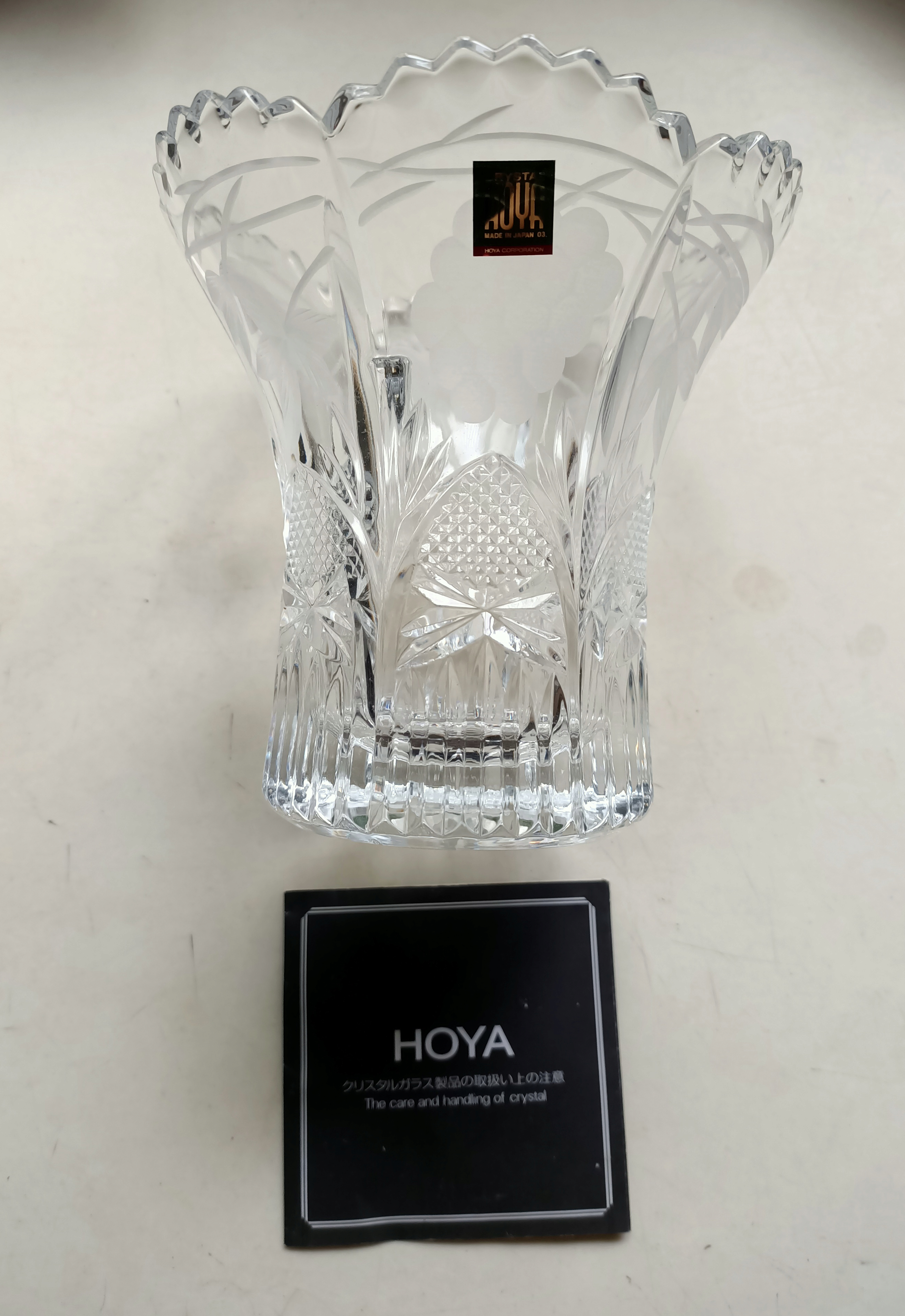 日本製HOYA ROSE BOWL水晶花瓶| Yahoo奇摩拍賣