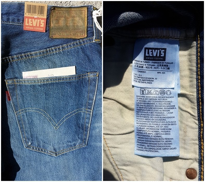 西方不敗全新美國版Levi's LVC 501XX 1947年Perkins 47501微破壞磨損