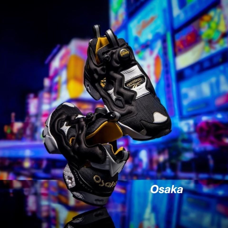 CodE= REEBOK INSTA PUMP FURY 充氣慢跑鞋(黑金白) FW4754 大阪OSAKA