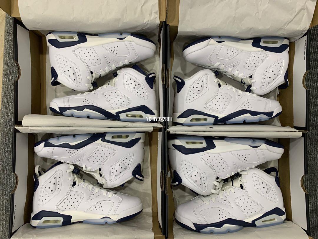 Air Jordan 6 Midnight Navy AJ6 午夜藍 百搭男運動籃球鞋 CT8529-141