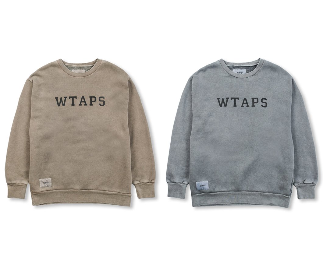 希望商店】WTAPS COLLEGE DESIGN CREW NECK 19AW 非目錄款水洗logo