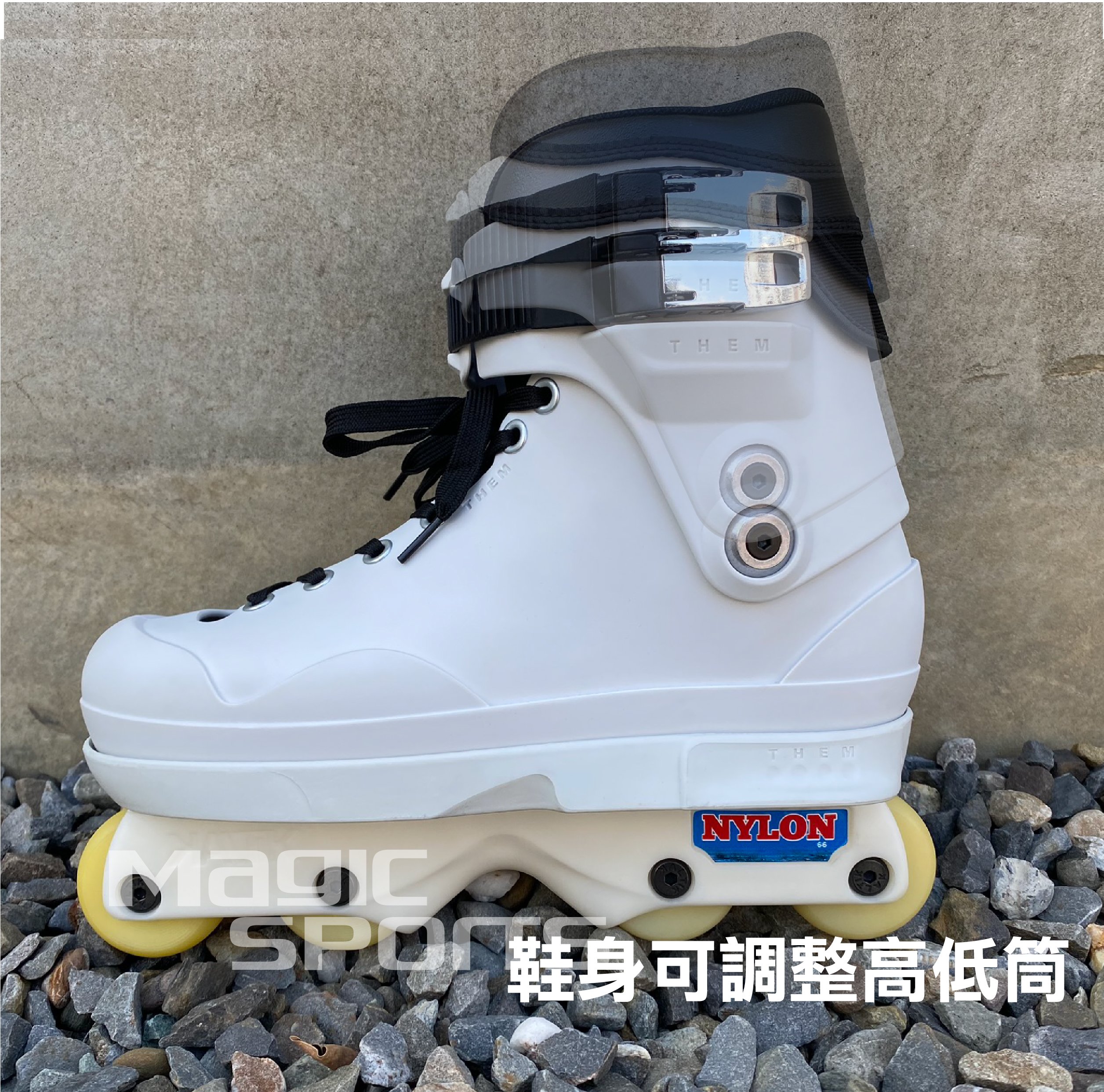 憧れ 【値下げ】Them Skates 909 White ゼムインラインスケート その他