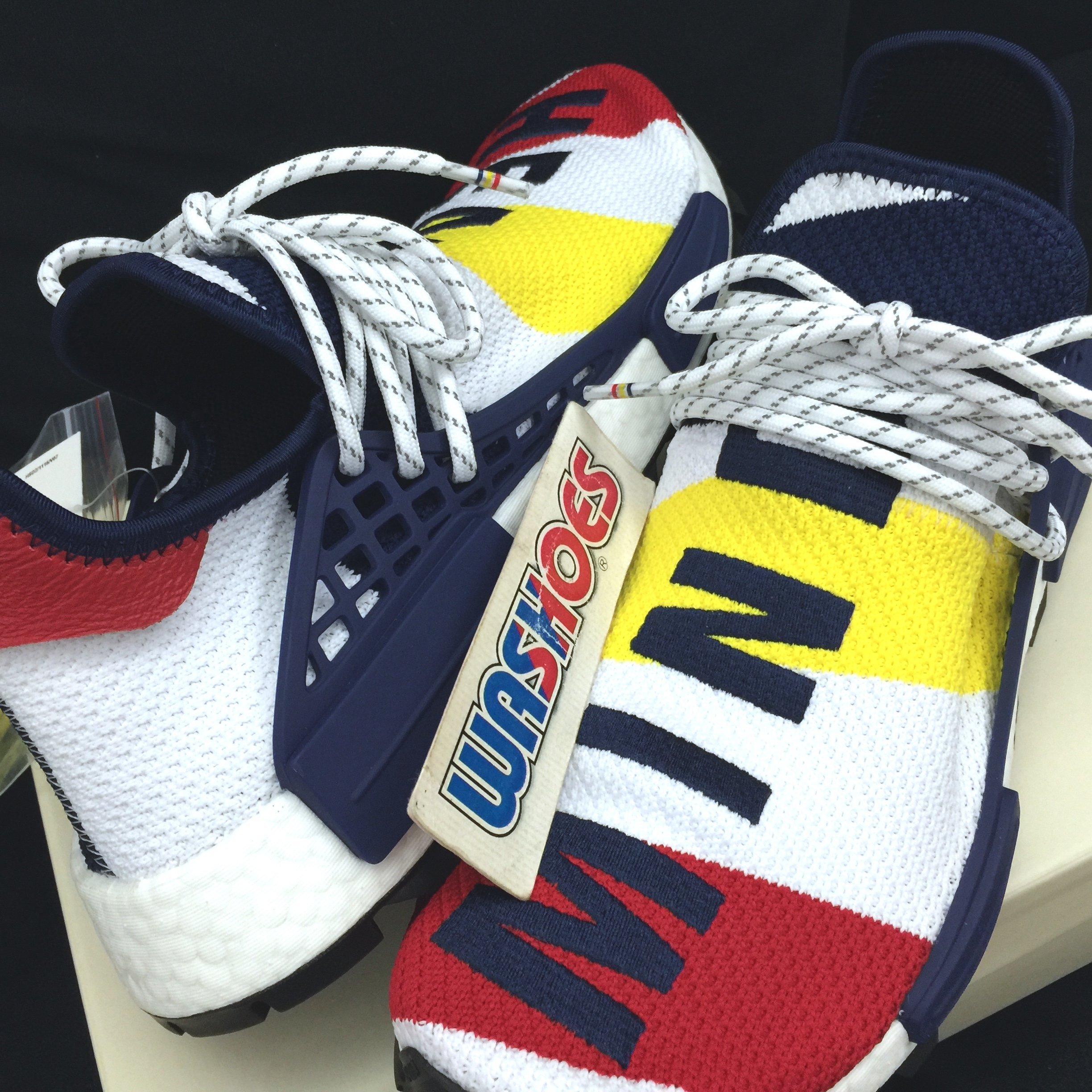 Washoes adidas HU NMD Billionaire Boys Club 白藍BB9544 男鞋BBC