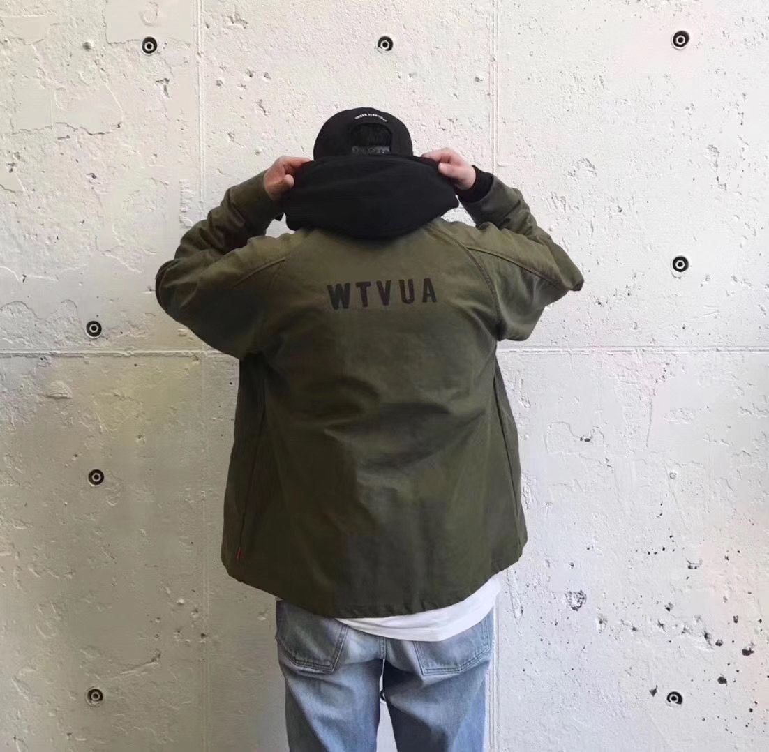 潮流本舖》WTAPS SQD JACKET COTTON CORDLANE 17AW 教練外套軍綠S號