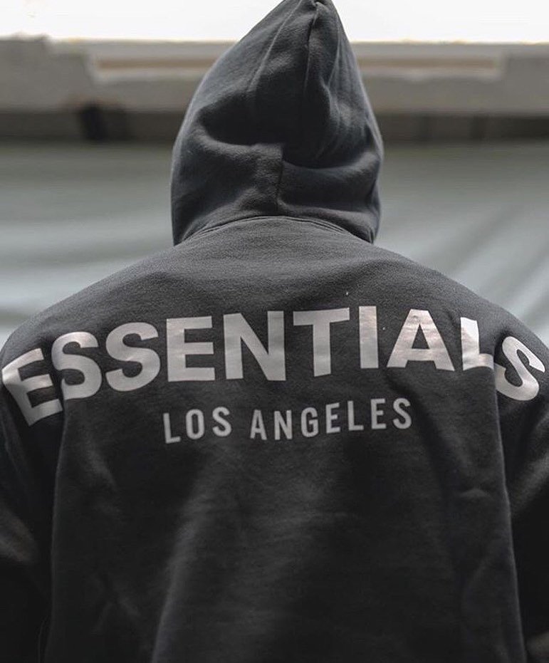 essentials Los Angeles パーカー　黒　LA限定