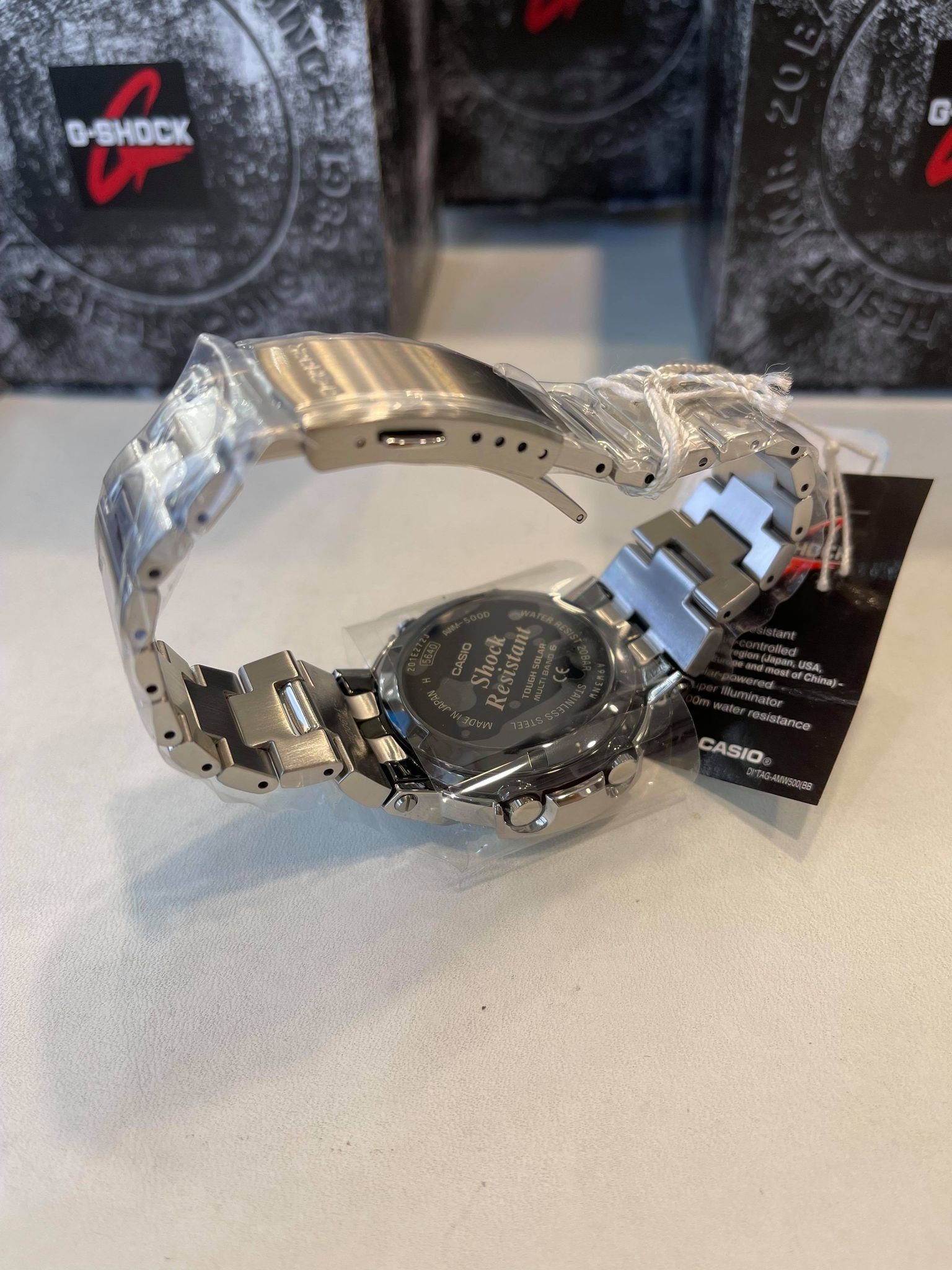 CASIO GSHOCK AWM-500 系列全金屬盛宴不鏽鋼全金屬限一只AWM-500D-1A8