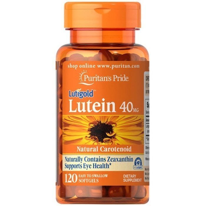 【歡迎光臨】美國原裝 Puritan’s Pride 葉黃素 Lutein 40mg 120粒 兩件免運-vv