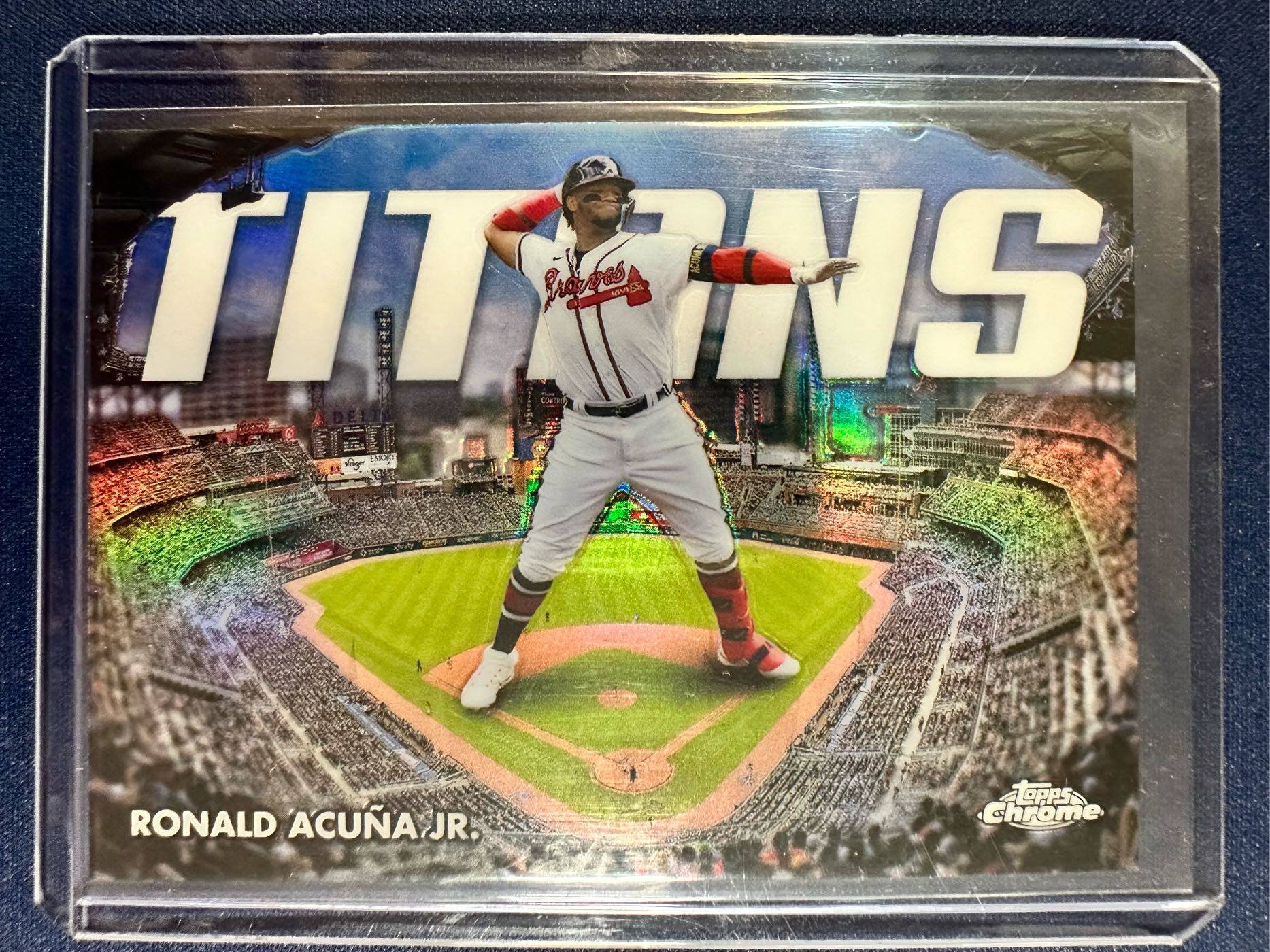 2023 Topps Chrome Titans Ronald Acuna JR. -#CT-5 Atlanta Braves