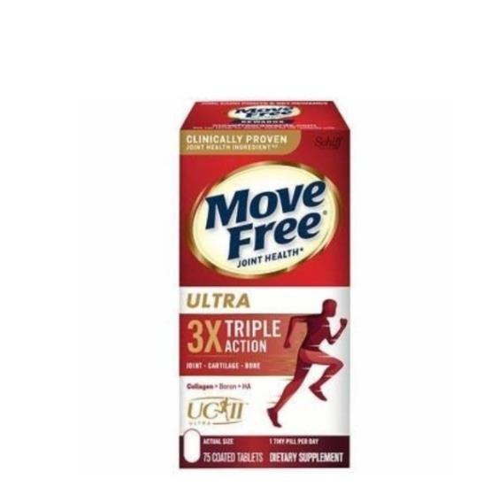 【小圓仔全球購】買2送1 Move Free益節紅瓶 UC2 UCII 加強型迷你錠 3X關節保養 Schiff旭福