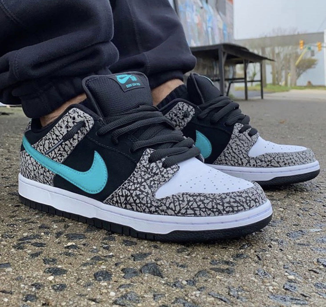 NIKE SB DUNK LOW PRO ELEPHANT 大象Atmos 四獸紋爆裂紋BQ6817-009 男