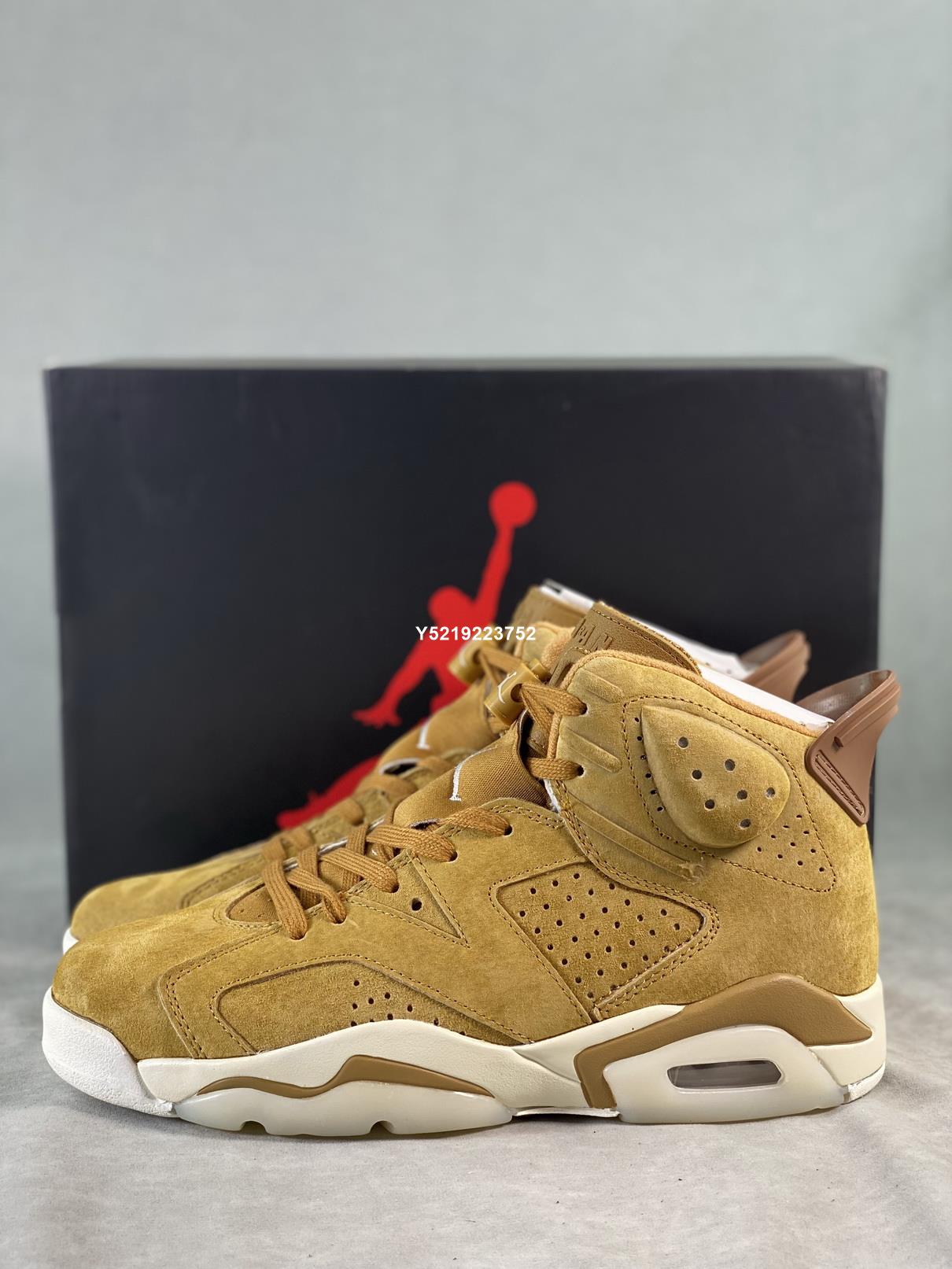 NIKE AIR JORDAN 6 RETRO WHEAT 經典復古籃球鞋男女鞋384664-705