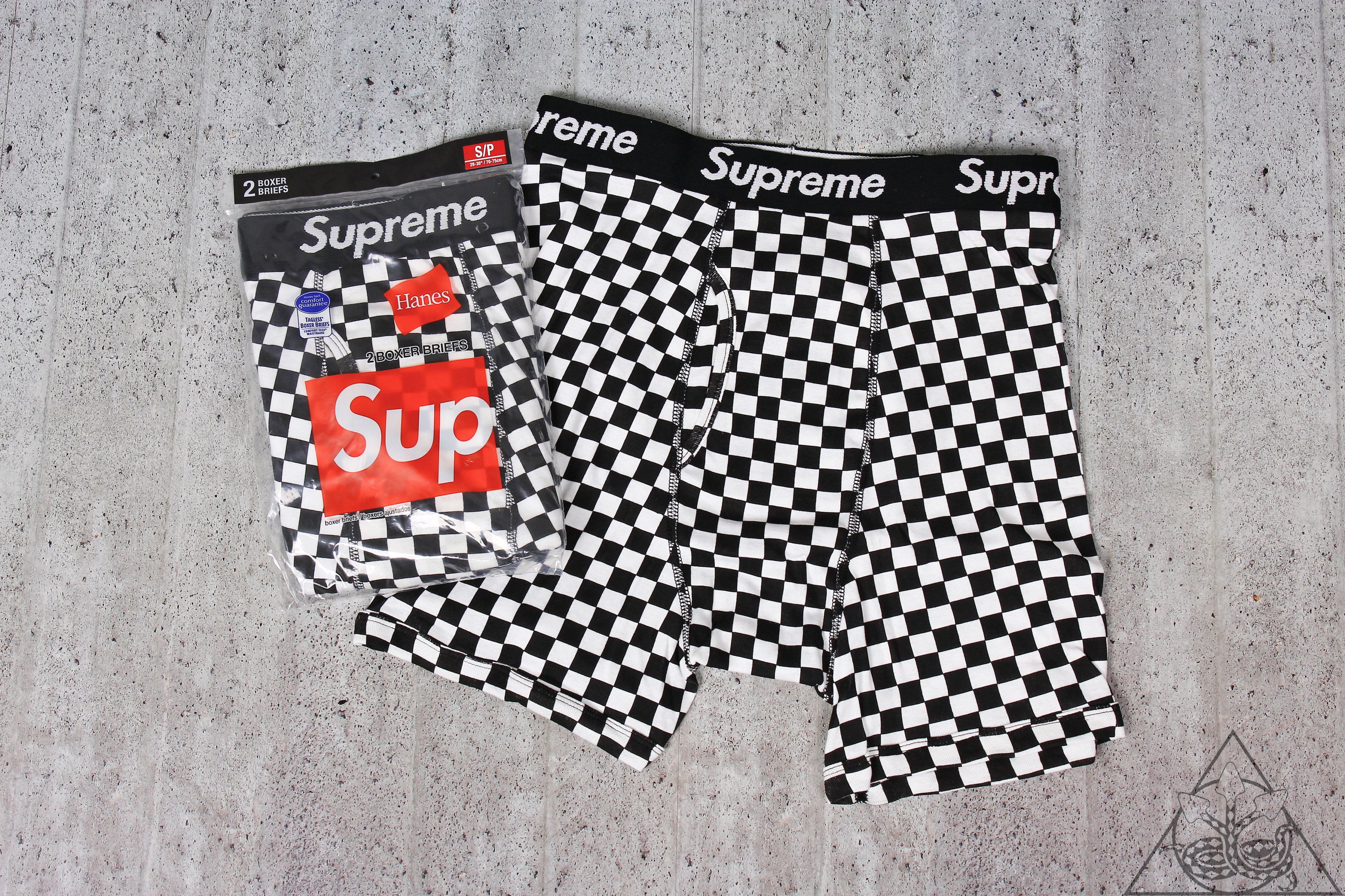 新品】Supreme Hanes Checker Boxer Briefs (2 Packs) COLOR: Checker