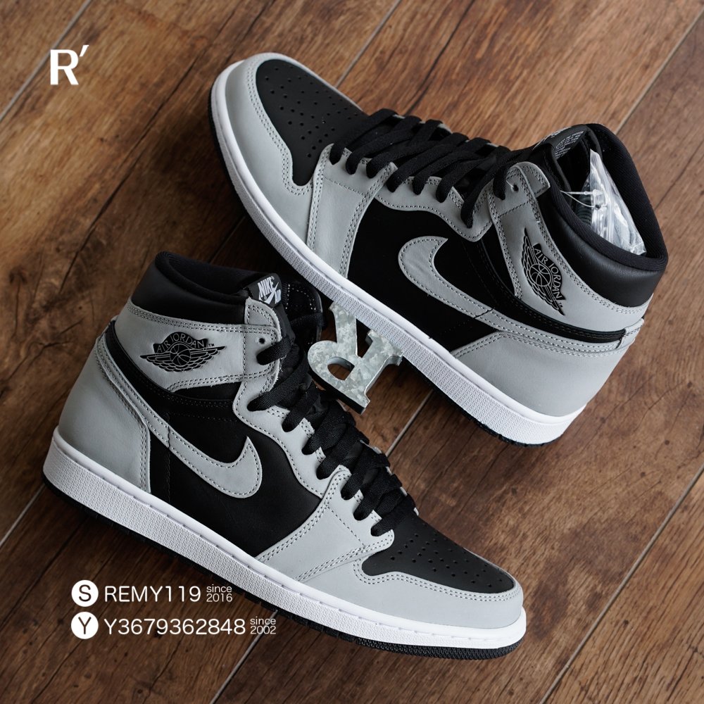 R'代購Air Jordan 1 Retro High OG Shadow 2.0 黑灰影子555088-035