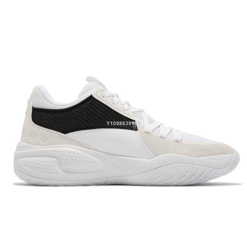 代購】Puma Clyde Hardwood 白黑粉防滑運動休閒籃球鞋195662-02男鞋