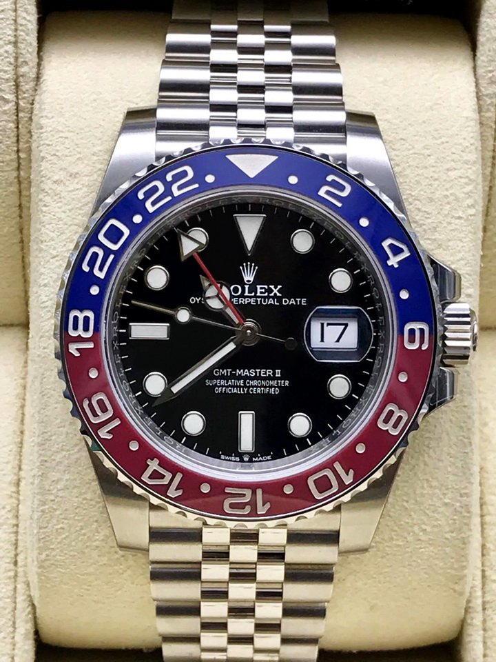 重序名錶 ROLEX 勞力士 GMT-Master II 格林威治型 126710BLRO 百事圈 自動上鍊腕錶 AD貨